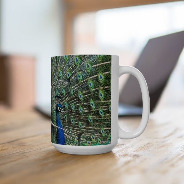 Peacock Ceramic Mug - Mindfulness Coffee Cup - Image 7