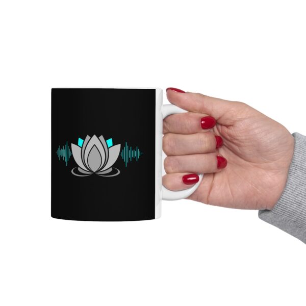 Lotus Ceramic Mug - Mindfulness Coffee Cup - Image 5