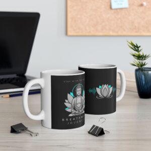 Lotus Ceramic Mug - Mindfulness Coffee Cup