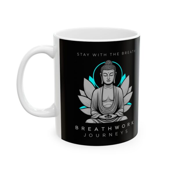 Lotus Ceramic Mug - Mindfulness Coffee Cup - Image 2