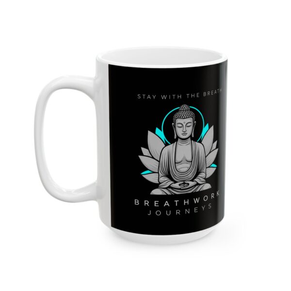 Peacock Ceramic Mug - Mindfulness Coffee Cup - Image 5